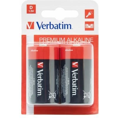 Bateria VERBATIM Premium Alkaline D/LR20 1,5V alkaliczna blister (2szt) (49923)