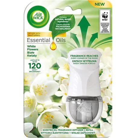 Odświeżacz AIR WICK elektryczny komplet 19ml Białe kwiaty