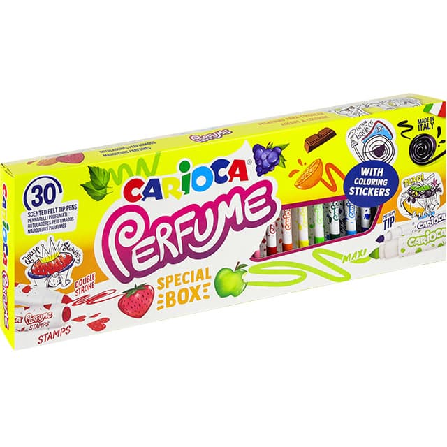 Flamastry zapachowe CARIOCA Perfume Special 30szt + naklejki (43530) 160-2348