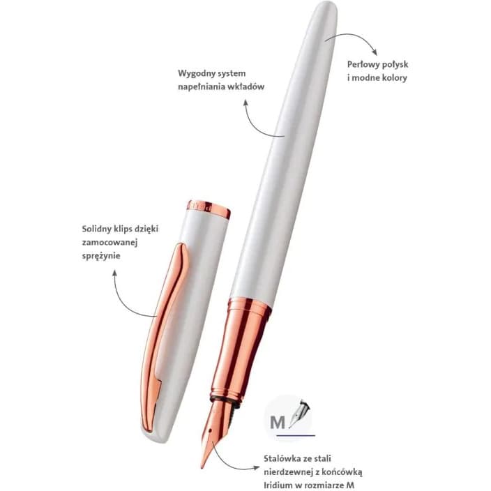 Pióro wieczne JAZZ NOBLE ELEGANCE białe 400189910 Pelikan
