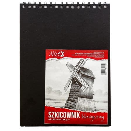 Szkicownik A4 98g. 80 arkuszy na spirali krótki bok BLO-SZA498 KOH-I-NOOR
