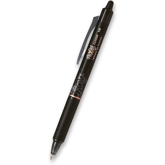 Wymazywalne pióro kulkowe FRIXION CLICKER 1.0 czarny BLRT-FR10-B PILOT
