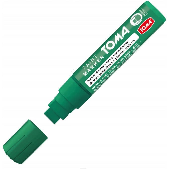 Marker olejowy JUMBO zielony 15x8mm TO-443 TOMA