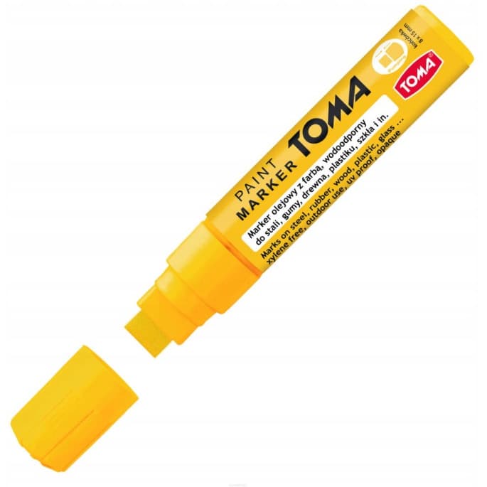 Marker olejowy JUMBO żółty 15x8mm TO-443 TOMA
