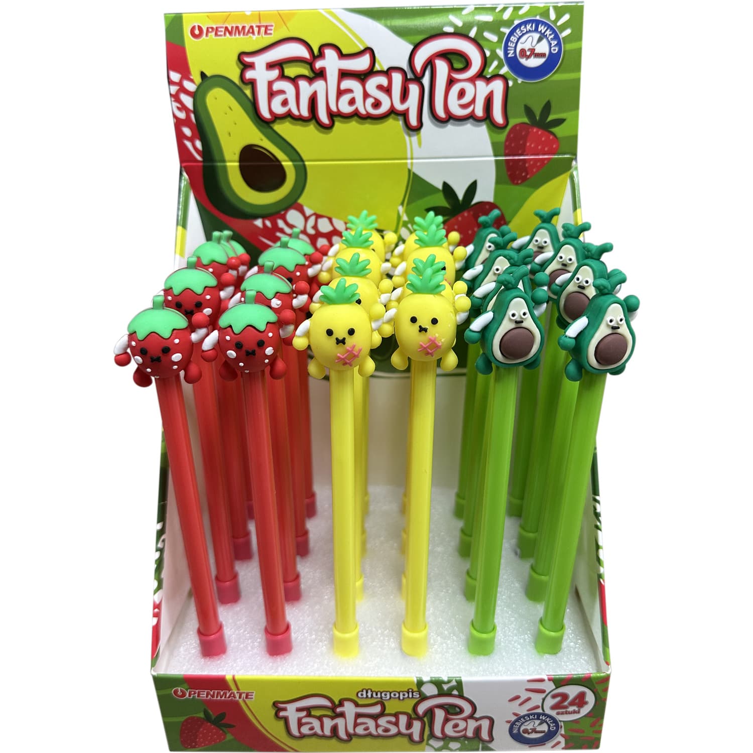 Długopis fantazyjny FRUIT 0,8mm niebieski TT8988 PENMATE