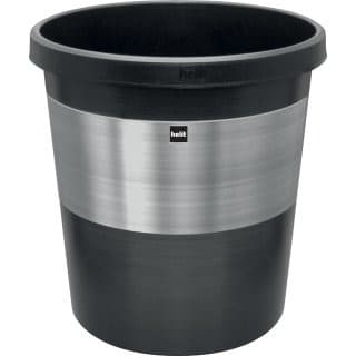 Kosz plastikowy elegance 18l, kolor metalowo-czarny H6107399 MAPED