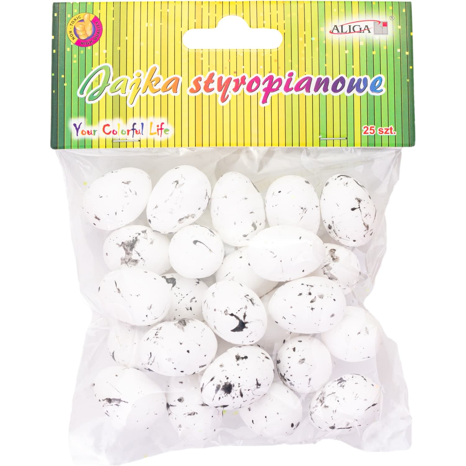 Jajka styropianowe nakrapiane 2,5cm (25) WPJ-5731 ALIGA