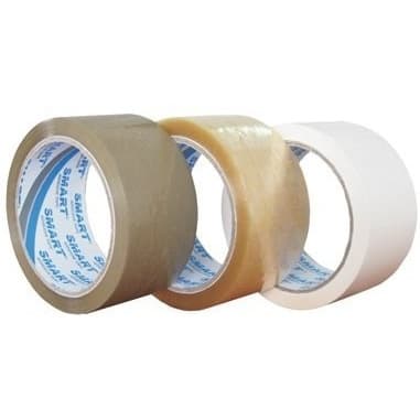 Taśma pakowa kauczuk biała 48x50m SOLVENT SMART 551/SM04