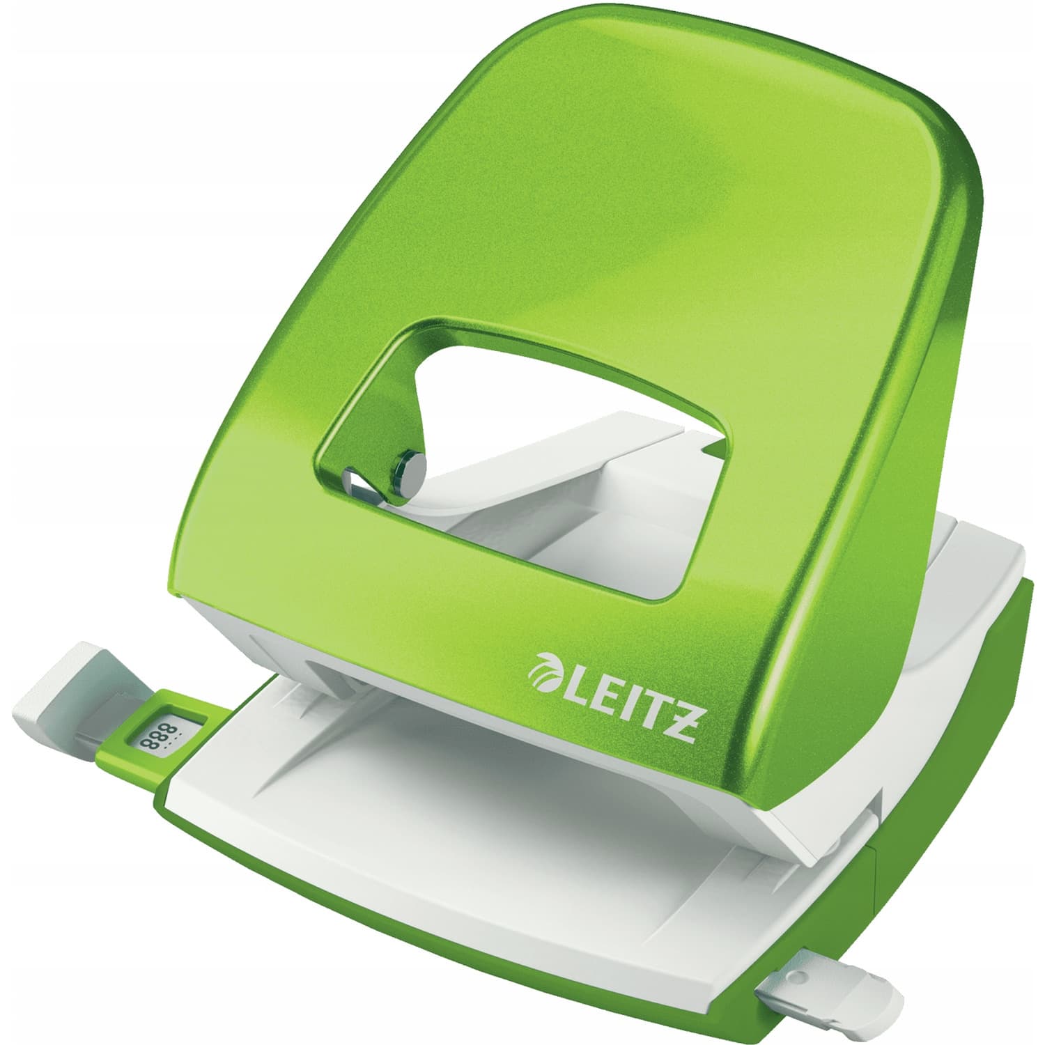 Dziurkacz duży metalowy LEITZ zielony 30 kartek 10 lat gwarancji 50081054