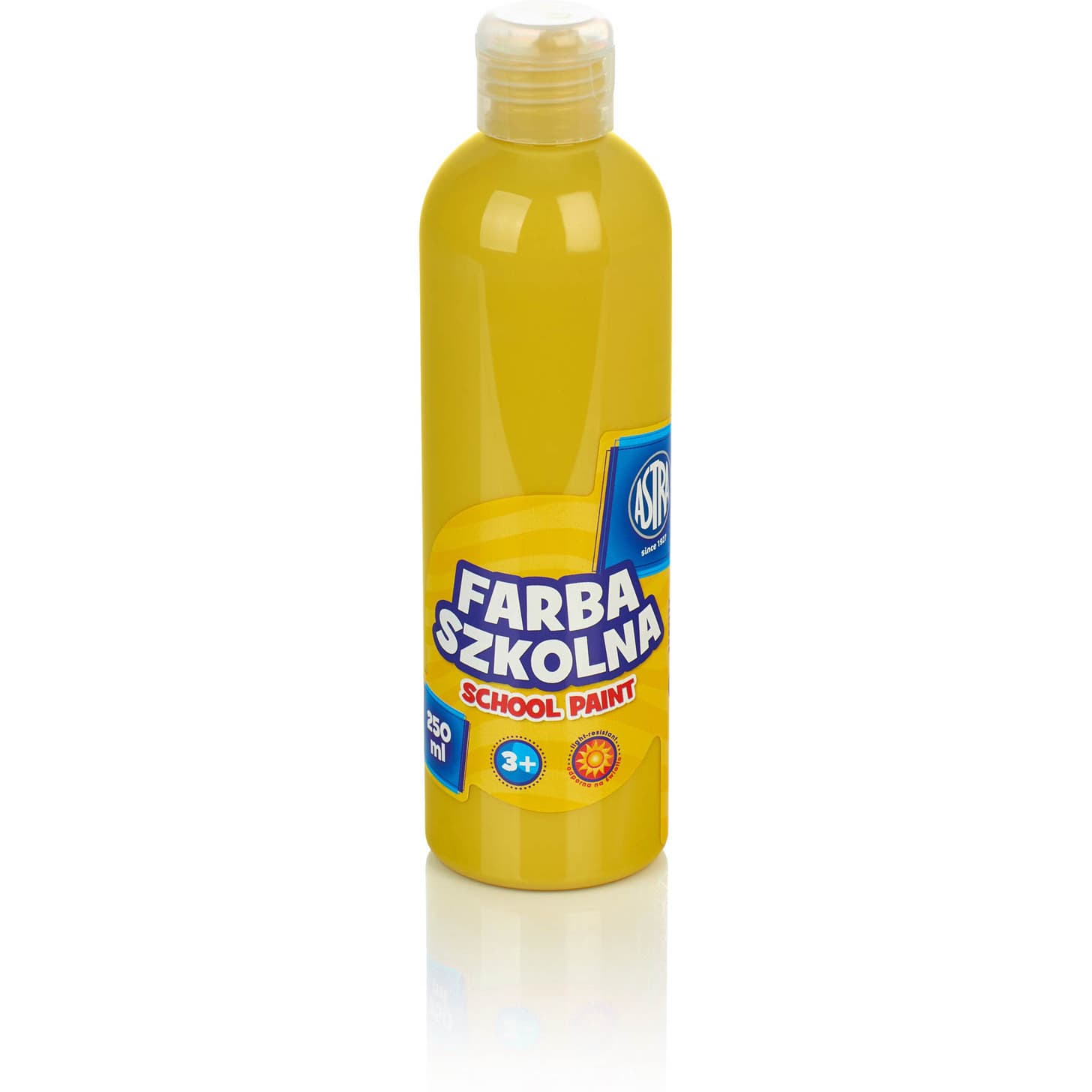 Farba plakatowa szkolna Astra 250ml żółta 301217016 ASTRA