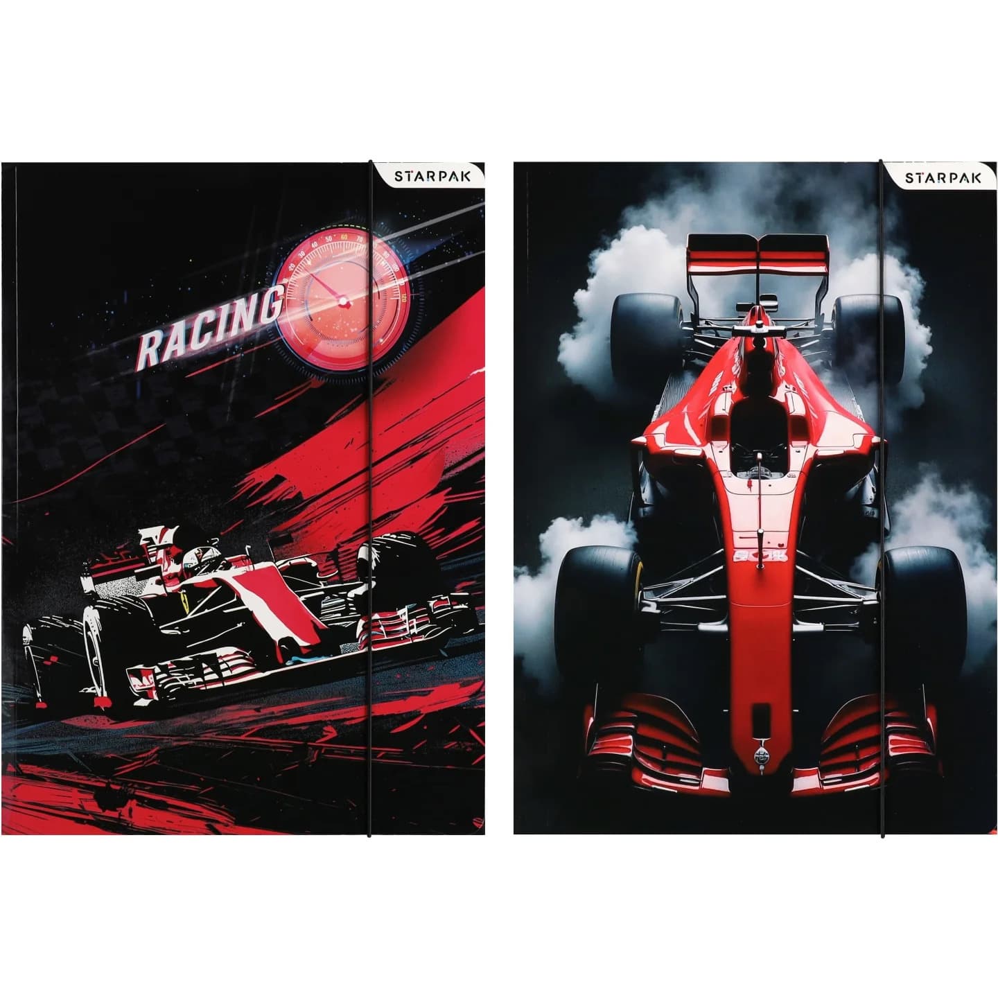 Teczka z gumką A4 RACING mix 583302 STARPAK