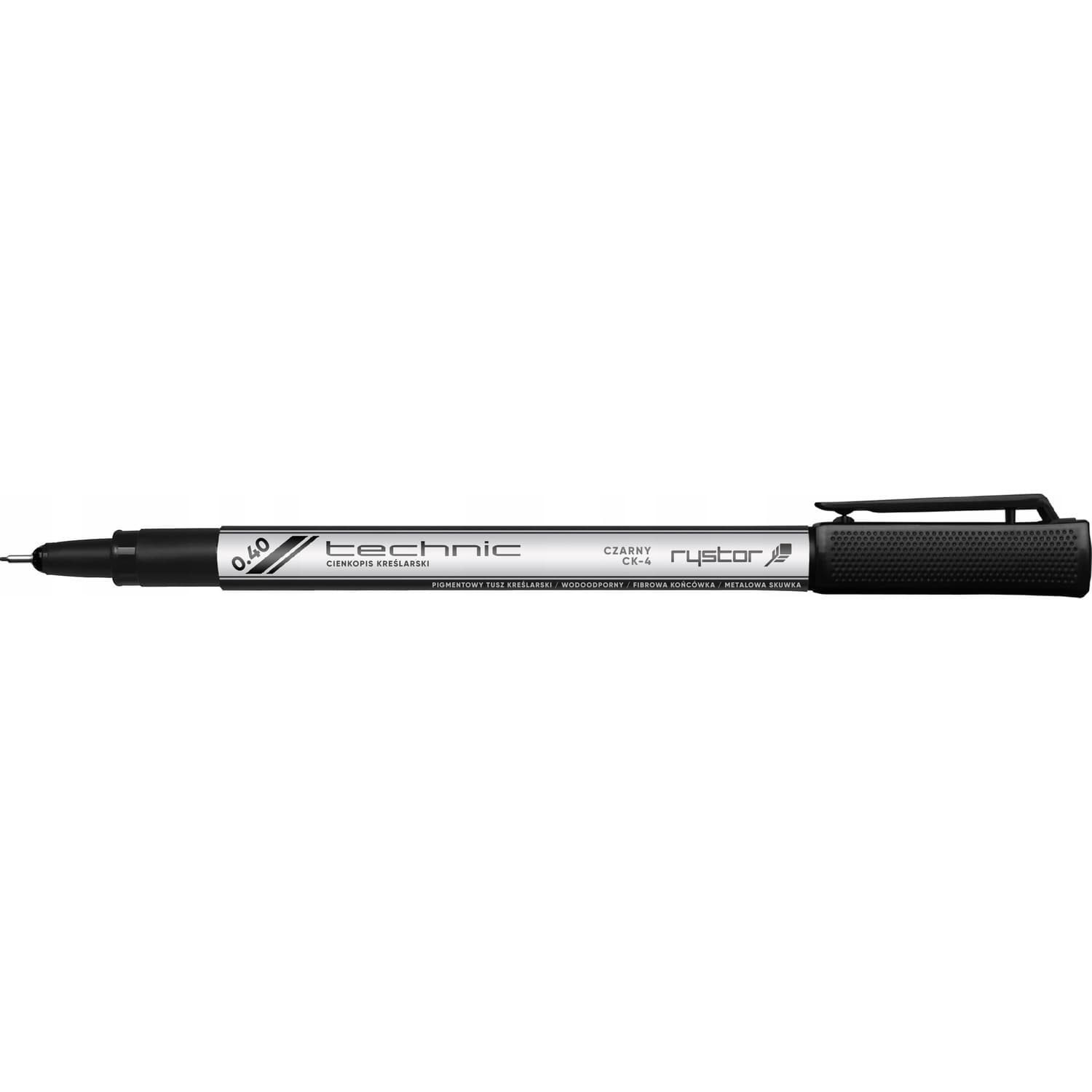 Cienkopis kreślarski TECHNIC 0,4mm czarny 405-040 RYSTOR