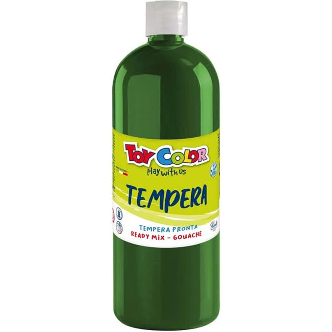 Farba TEMPERA 1000ml bright green 0554/12 TOY COLOR