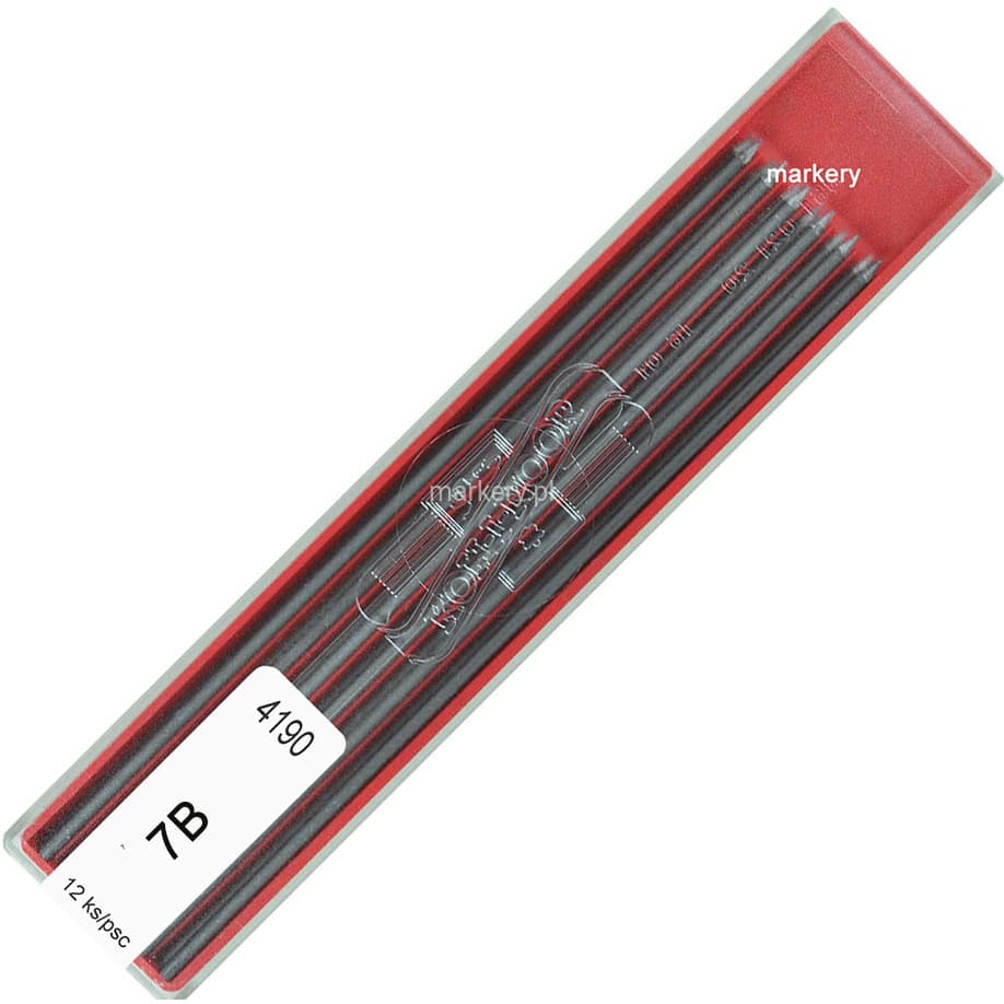 Grafity do ołówków mechanicznych 7B 2mm (12szt.) 4190 KOH-I-NOOR