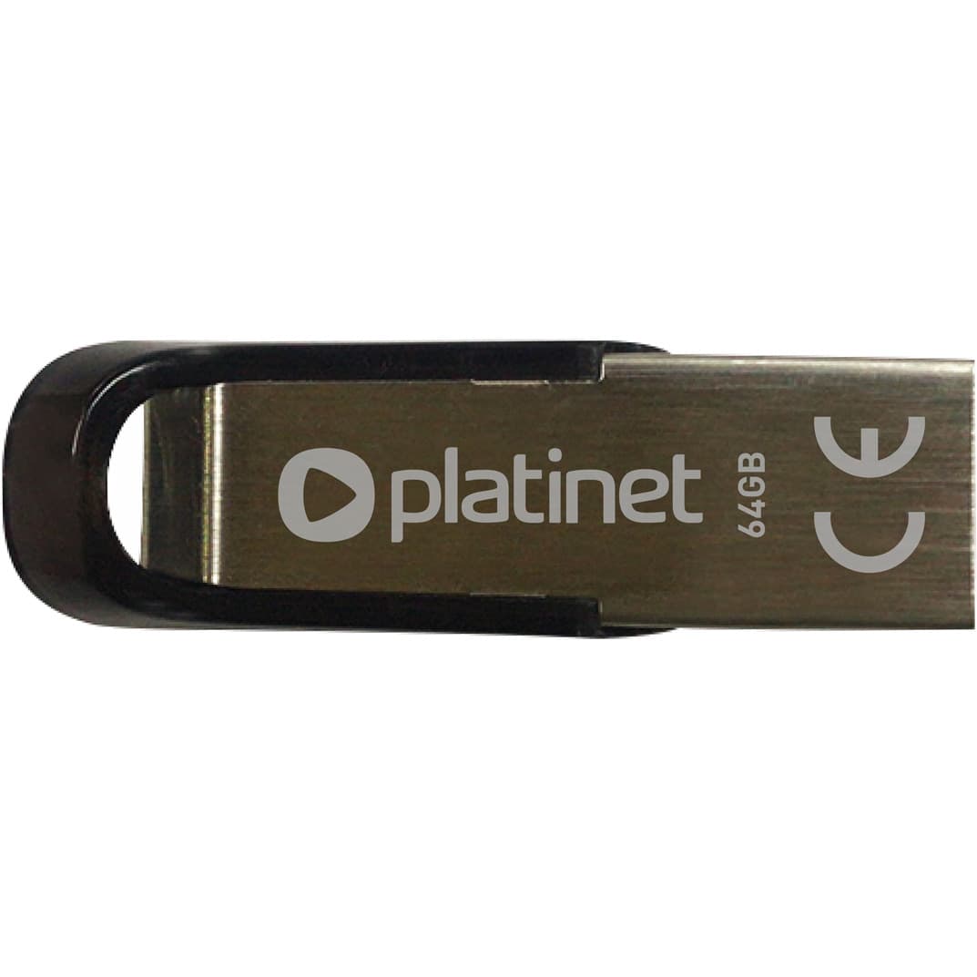 Pamięć USB-A 64GB PLATINET S-DEPO USB 2.0 metalowy wodoodporny (44848)