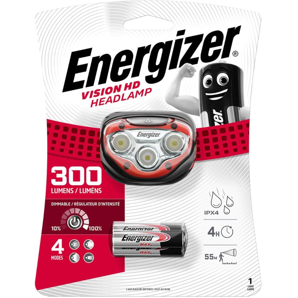 Latarka czołowa ENERGIZER Vision HD 300lm + 3xAAA/LR03