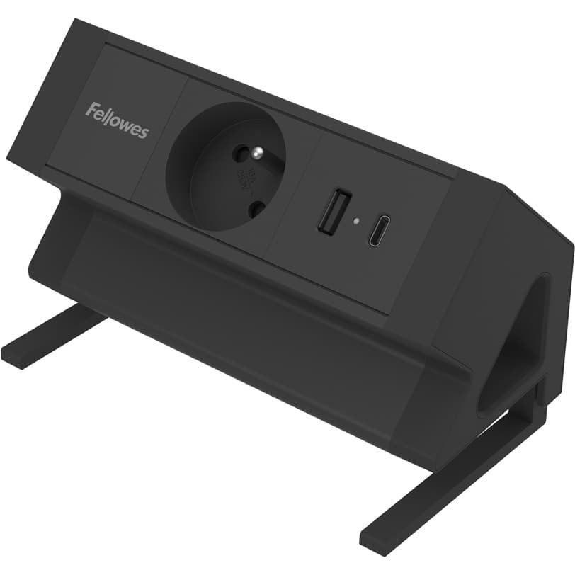 Listwa zasilająca 2m Power Desk Typ E czarna 100137174 FELLOWES