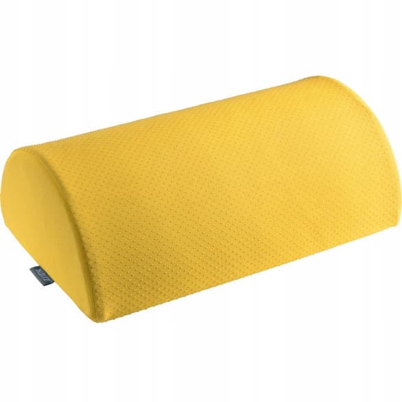 Zestaw Podnóżek żółty 53710019 + Podkładka jasno szara Ergo Cosy 64830085 LEITZ