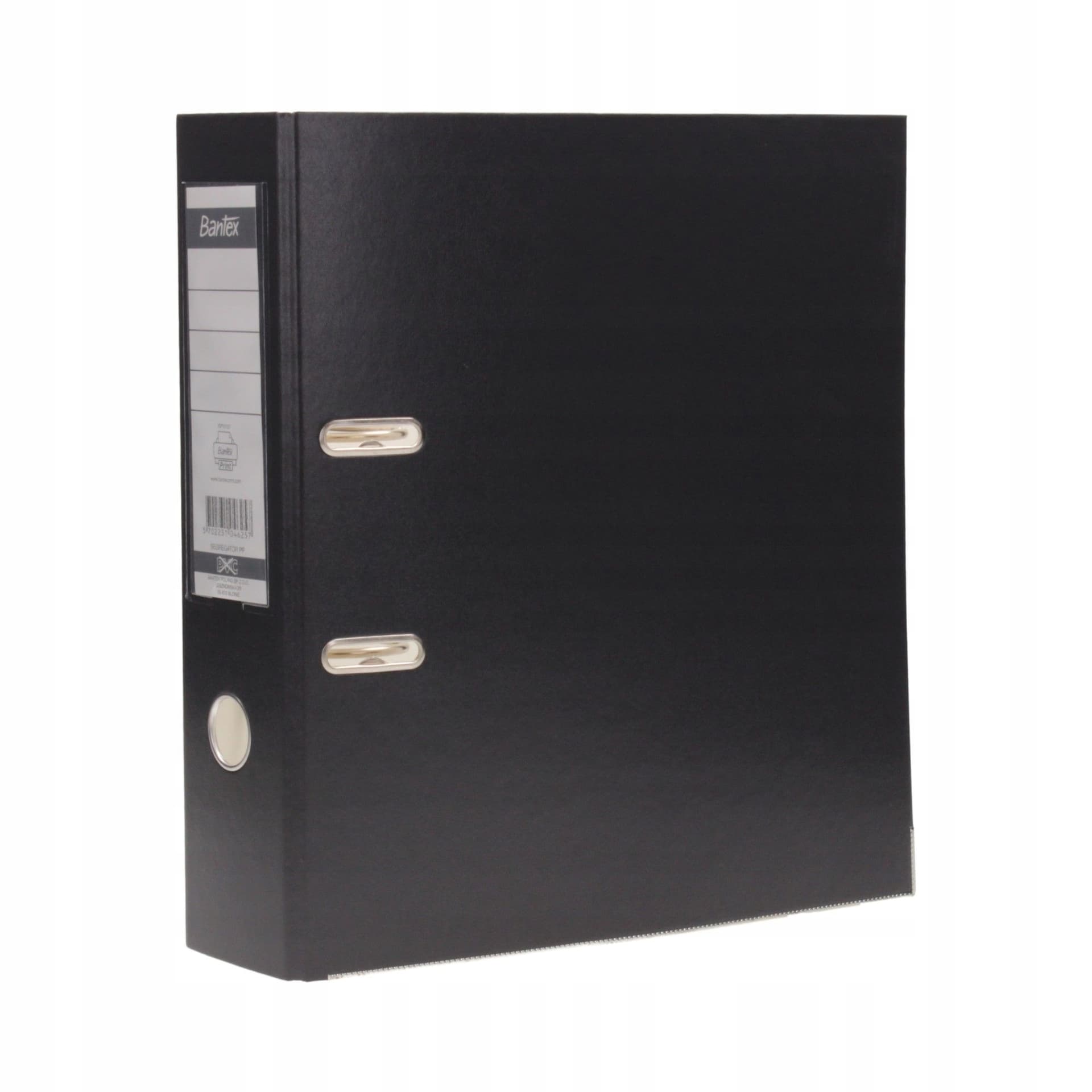 Segregator na dokumenty A4 80mm XXL grafitowy z szyną 100551795 BANTEX