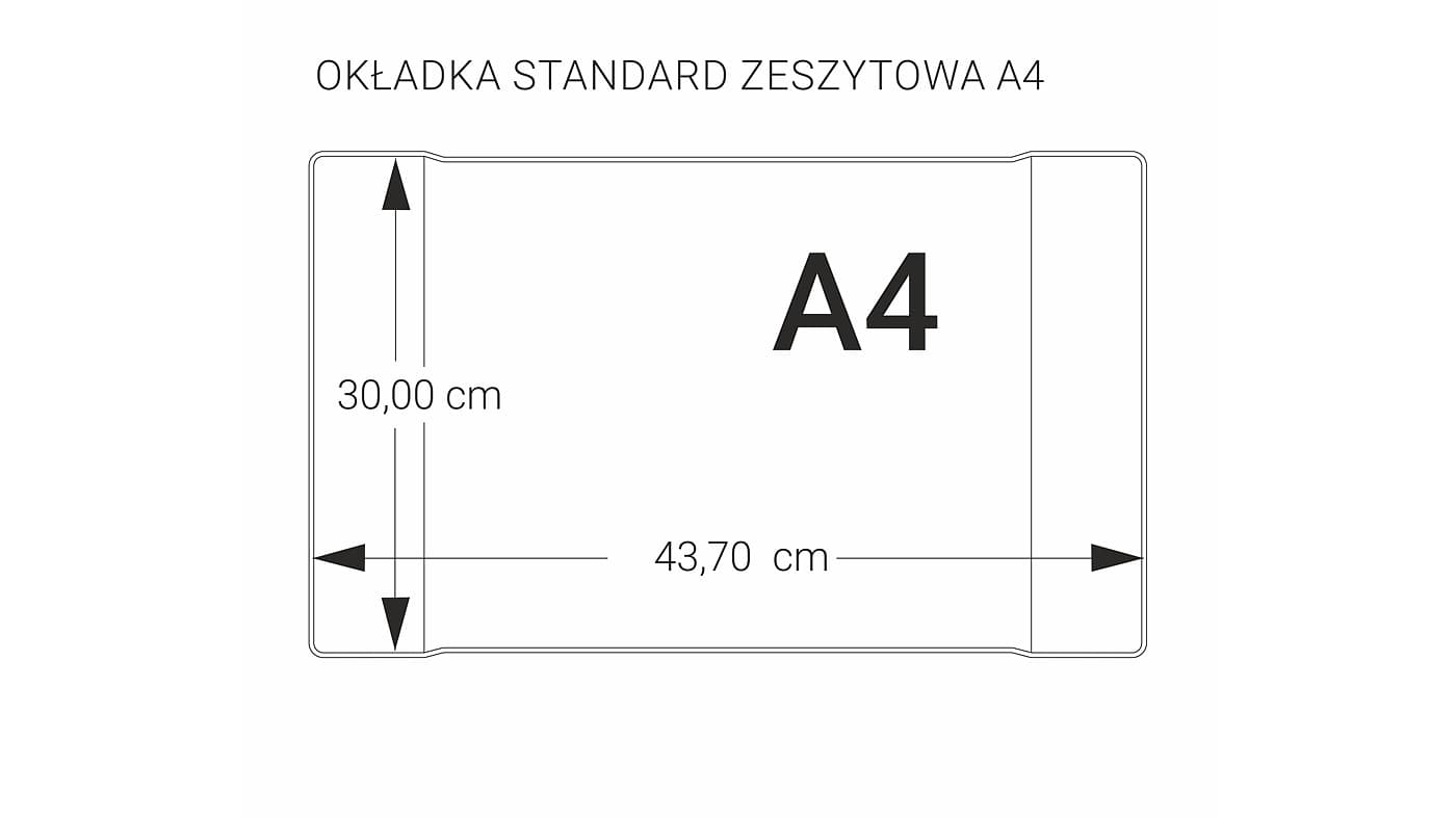 Okładki na zeszyty szkolne A4 bezbarwne 5 sztuk 30x43,7cm OZK-02 BIURFOL