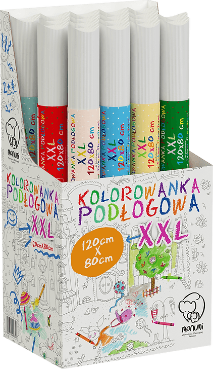 Kolorowanka podłogowa XXL 120x80cm Zoo PP-000103 MONUMI
