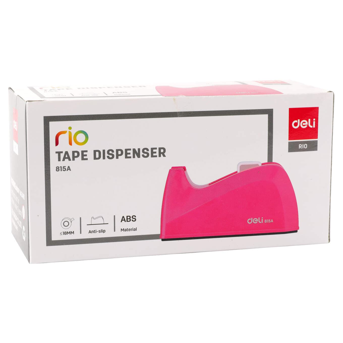 Podajnik do taśmy klejącej RIO różowy E815A PINK DELI
