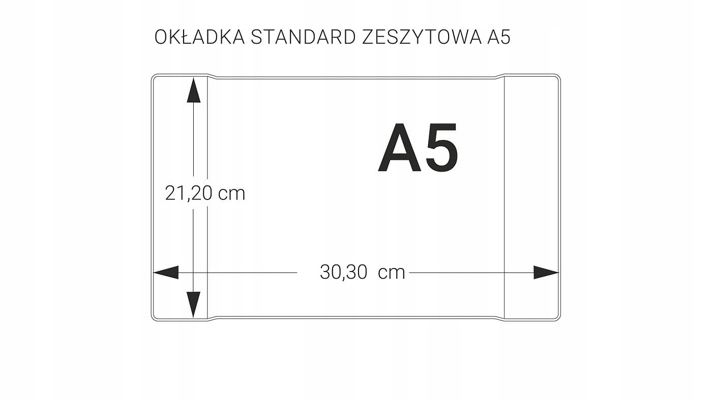 Okładki na zeszyty szkolne A5 bezbarwne 50 sztuk 21,2x30,3cm OZK-01-02 BIURFOL