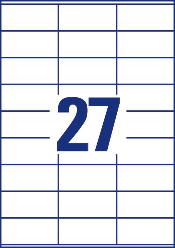 Etykiety A4 białe (100 arkuszy) 70x32mm 3479 AVERY ZWECKFORM