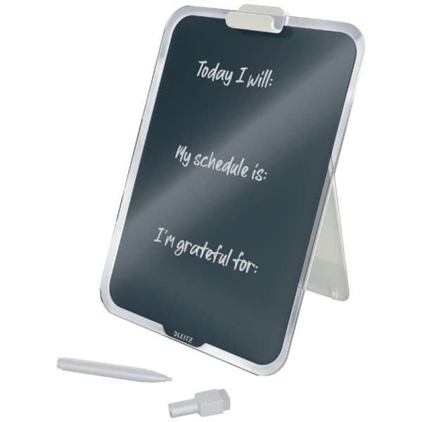 Szklana tabliczka na biurko Leitz Cosy szara 39470089