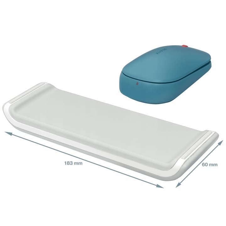 Zestaw Podnóżek żółty 53710019 + Podkładka jasno szara Ergo Cosy 64830085 LEITZ