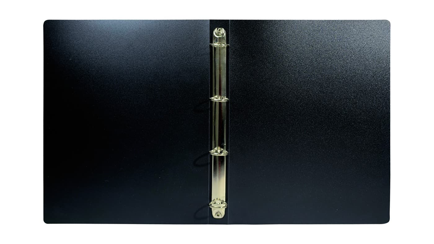 Segregator na dokumenty A4 PP 4 ringi 30mm czarny SE-A4-4R-02 BIURFOL