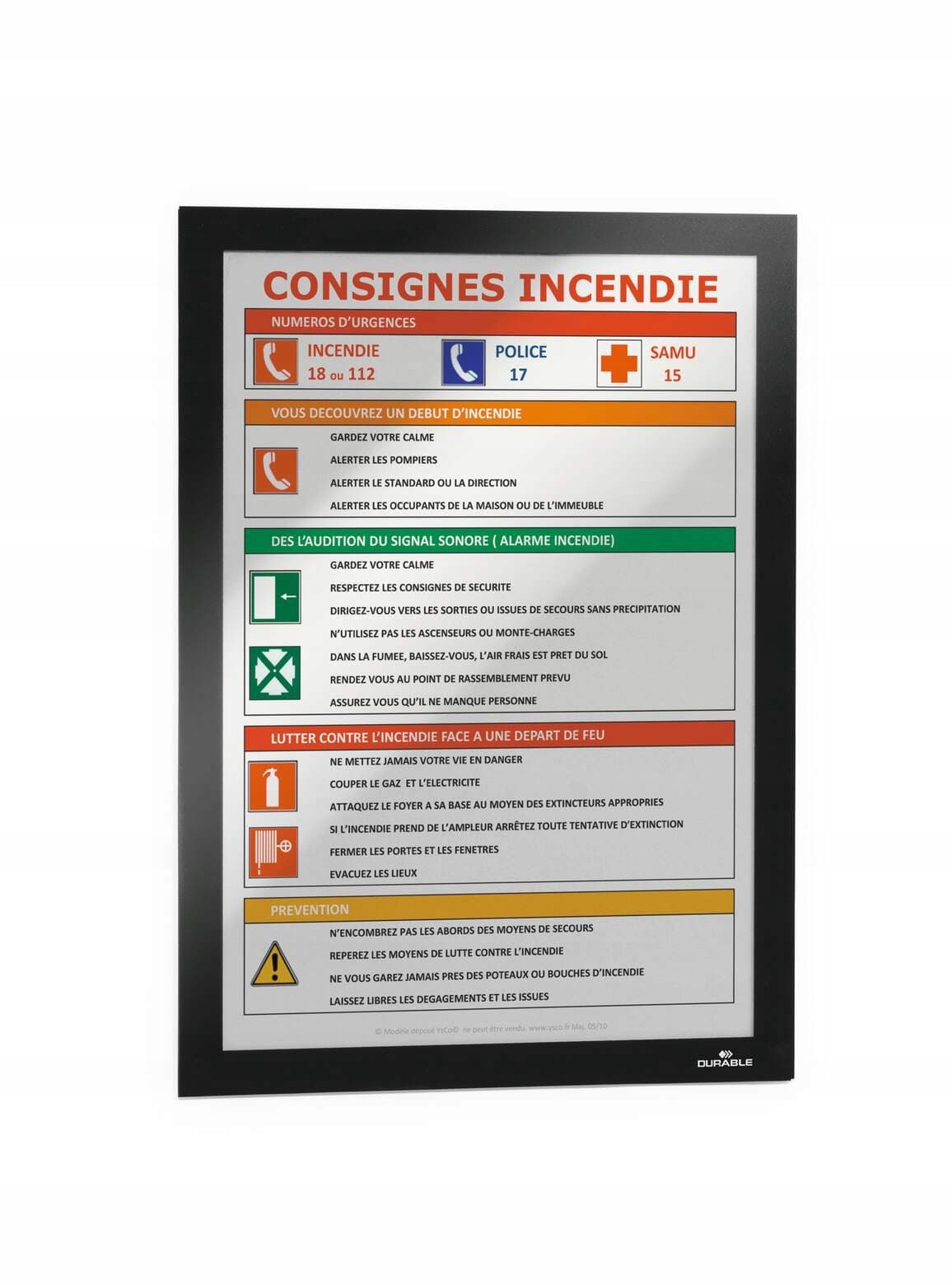 Ramka plakatowa DURAFRAME SUN A4 (2 sztuki) czarna 484101 DURABLE