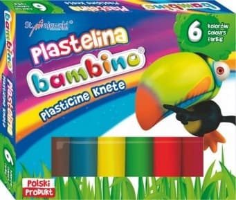Plastelina dla dzieci Zestaw 6 kolorów BAMBINO St.Majewski