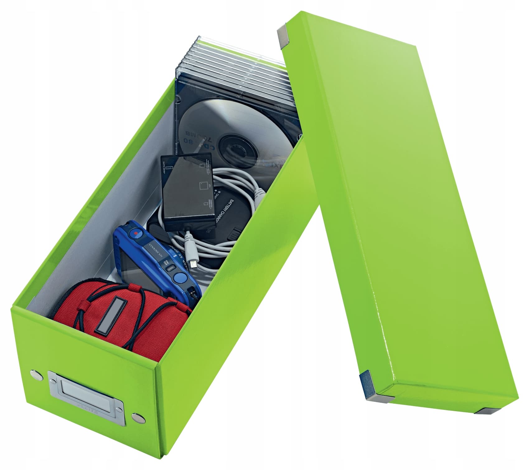 Pudełko na CD LEITZ Click & Store zielone 60410054