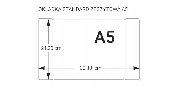 Okładki na zeszyty szkolne A5 bezbarwne 10 sztuk 21,2x30,3cm OZK10-01-02 BIURFOL