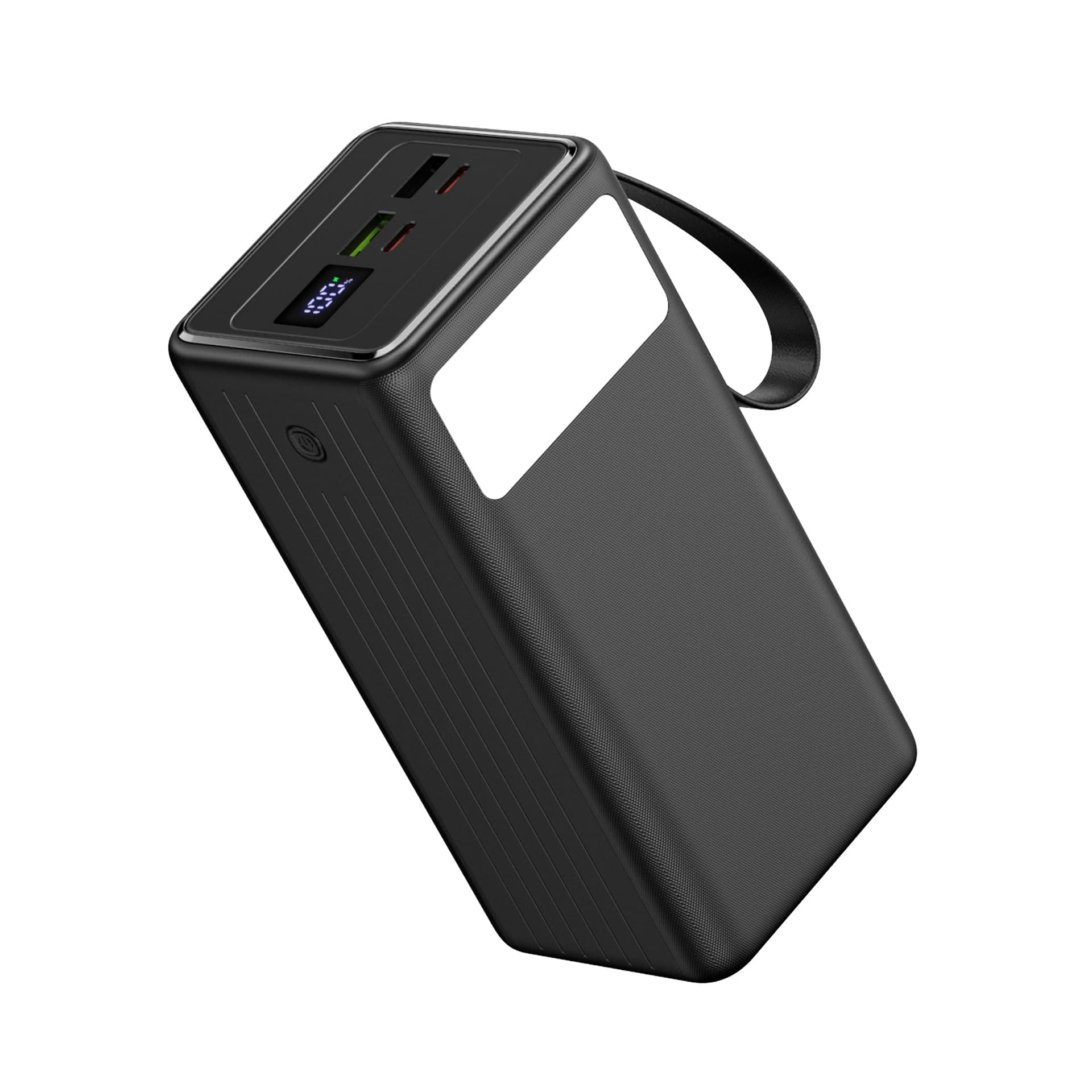 Powerbank 50000mAh 20W 2xUSB-A + 2xUSB-C + kabel USB-C -> USB-C + latarka PLATINET (45872)