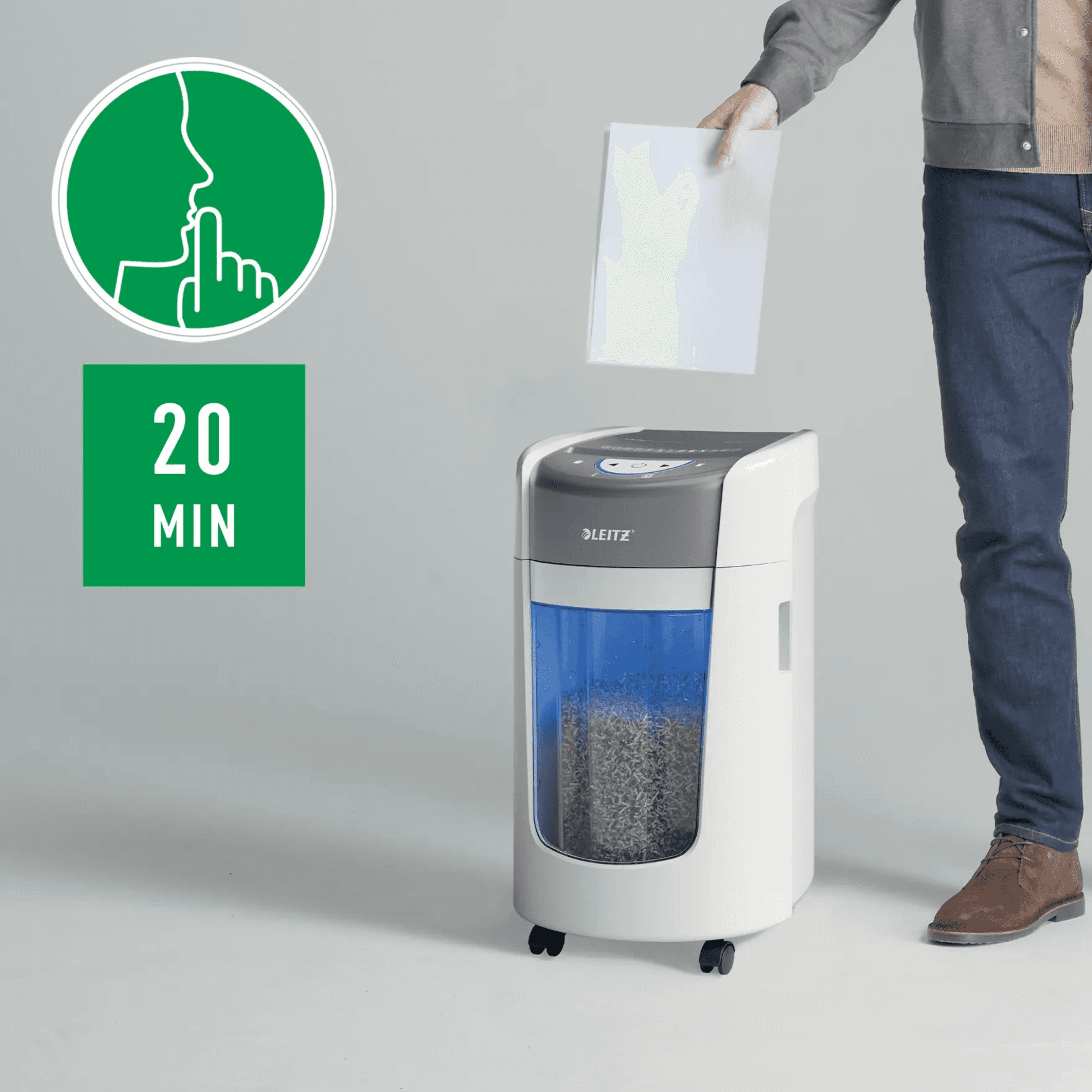 Niszczarka Leitz IQ Optimax Home Office 225 P5 15L 83580000