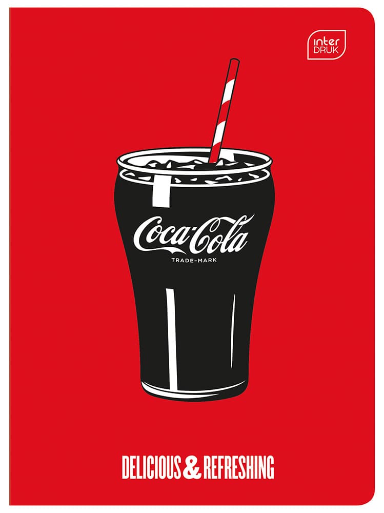 Zeszyt A5 32k kratka 70g M Mat+UV COCA COLA INTERDRUK