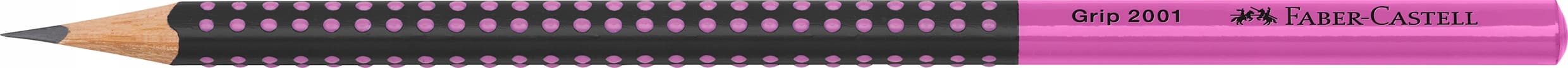 Ołówek GRIP 2001 TWO TONE czarny/różowy FABER-CASTEL 517011