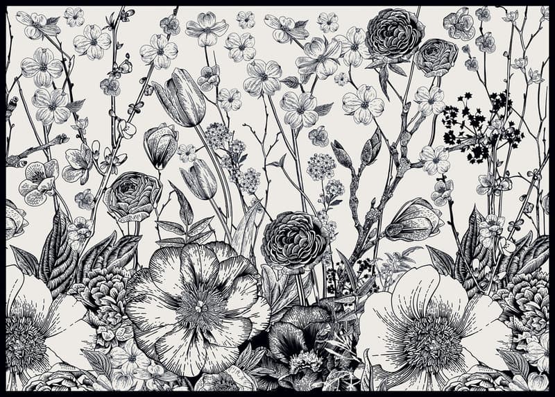Puzzle 1000 Flowers 1 PUZ1000FLO1 INTERDRUK
