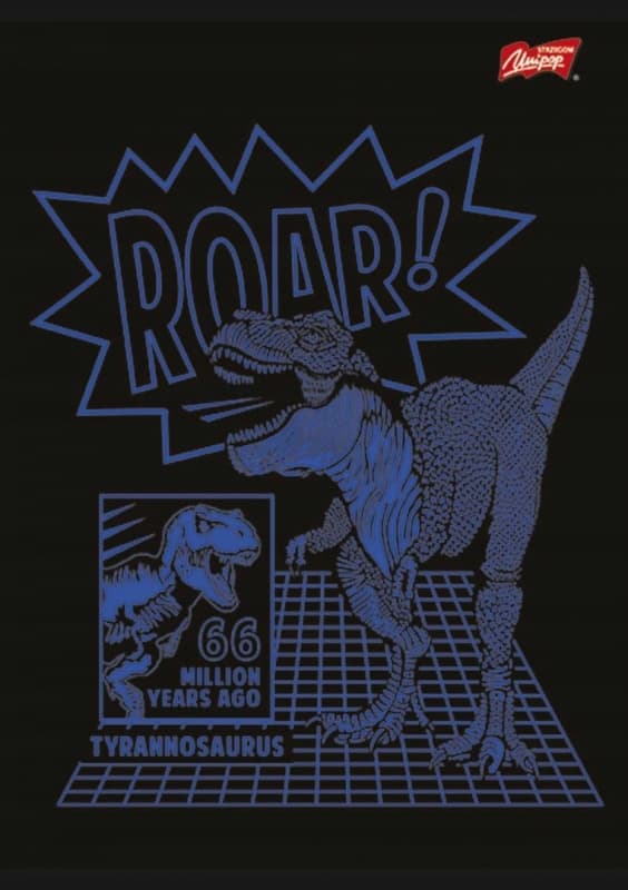 Zeszyt A5 32k linia podwójna dwukolorowa laminowany T-REX lakier wybiórczy UNIPAP