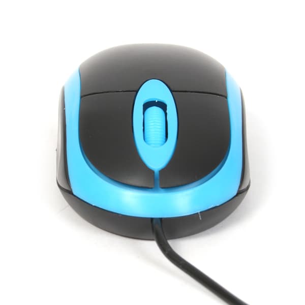 Mysz OMEGA optyczna 1200dpi USB Value Line czarno-niebieska (41644)