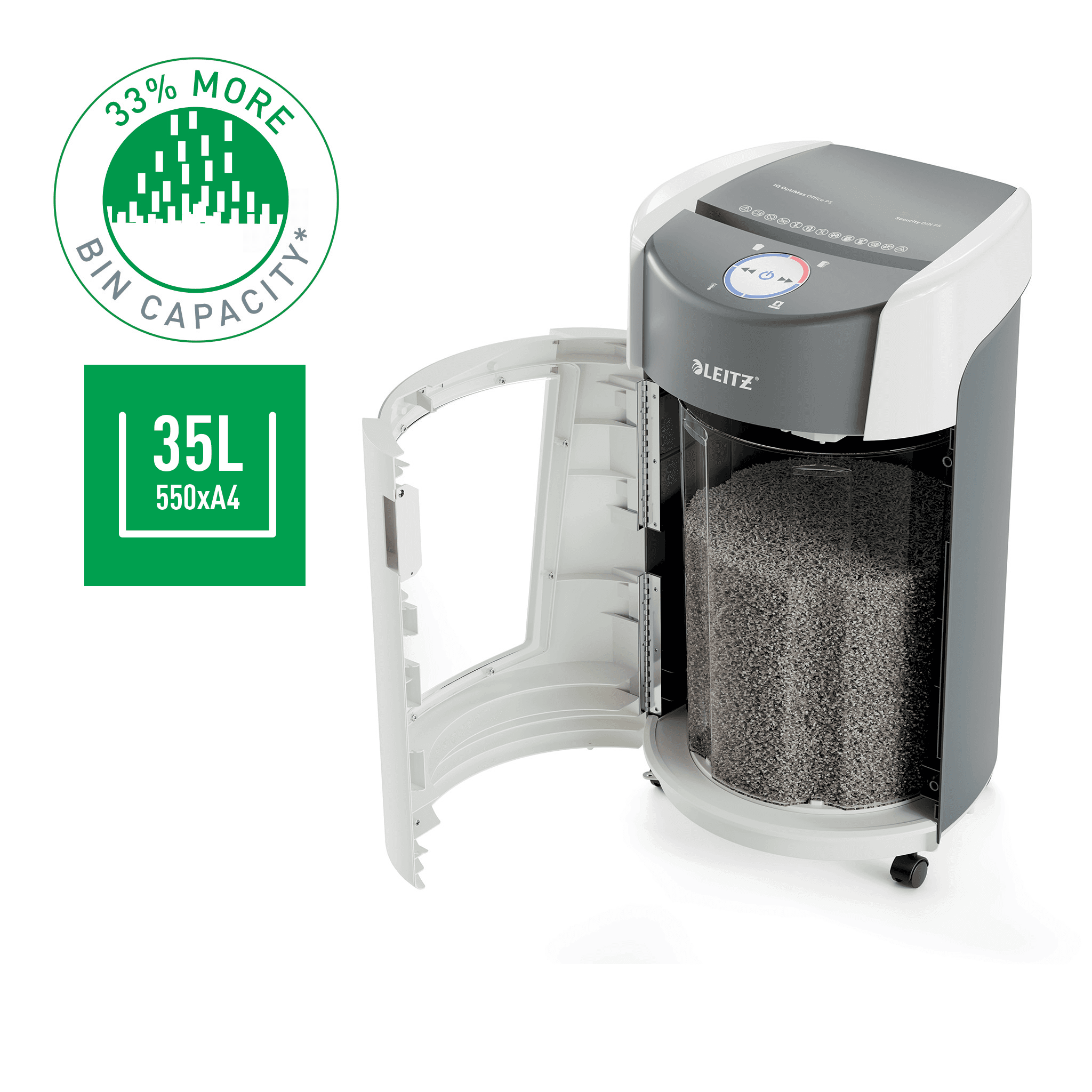 Niszczarka LEITZ IQ OptiMax Office 35L P5 83600000