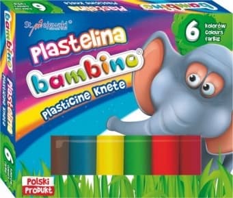 Plastelina dla dzieci Zestaw 6 kolorów BAMBINO St.Majewski