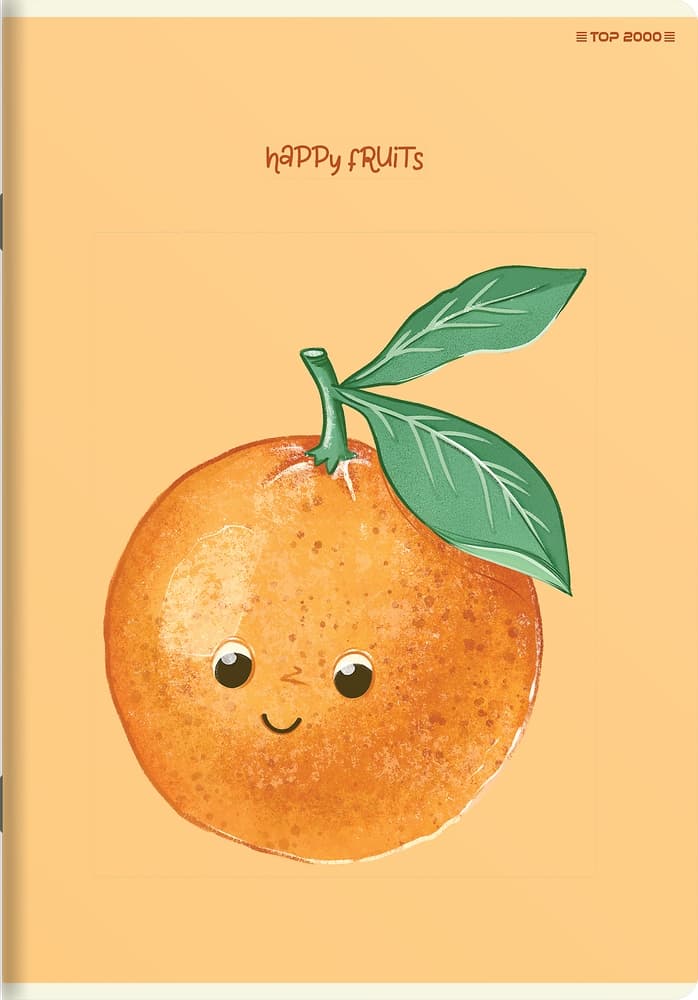 Zeszyt A5 16k linia podwójna kolorowa HAPPY FRUITS 400183787 TOP 2000