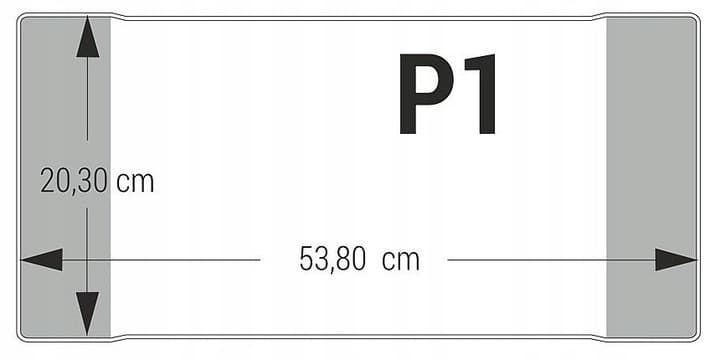 Okładki na książki i zeszyty do muzyki P1 pozioma 25 sztuk 20,3x53,8cm OZK-33 BIURFOL