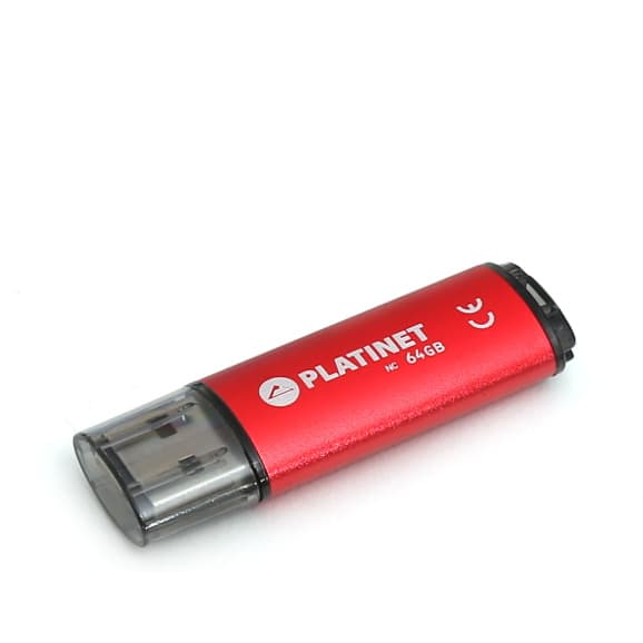 Pamięć USB-A 64GB PLATINET X-DEPO USB 2.0 czerwony (43612)