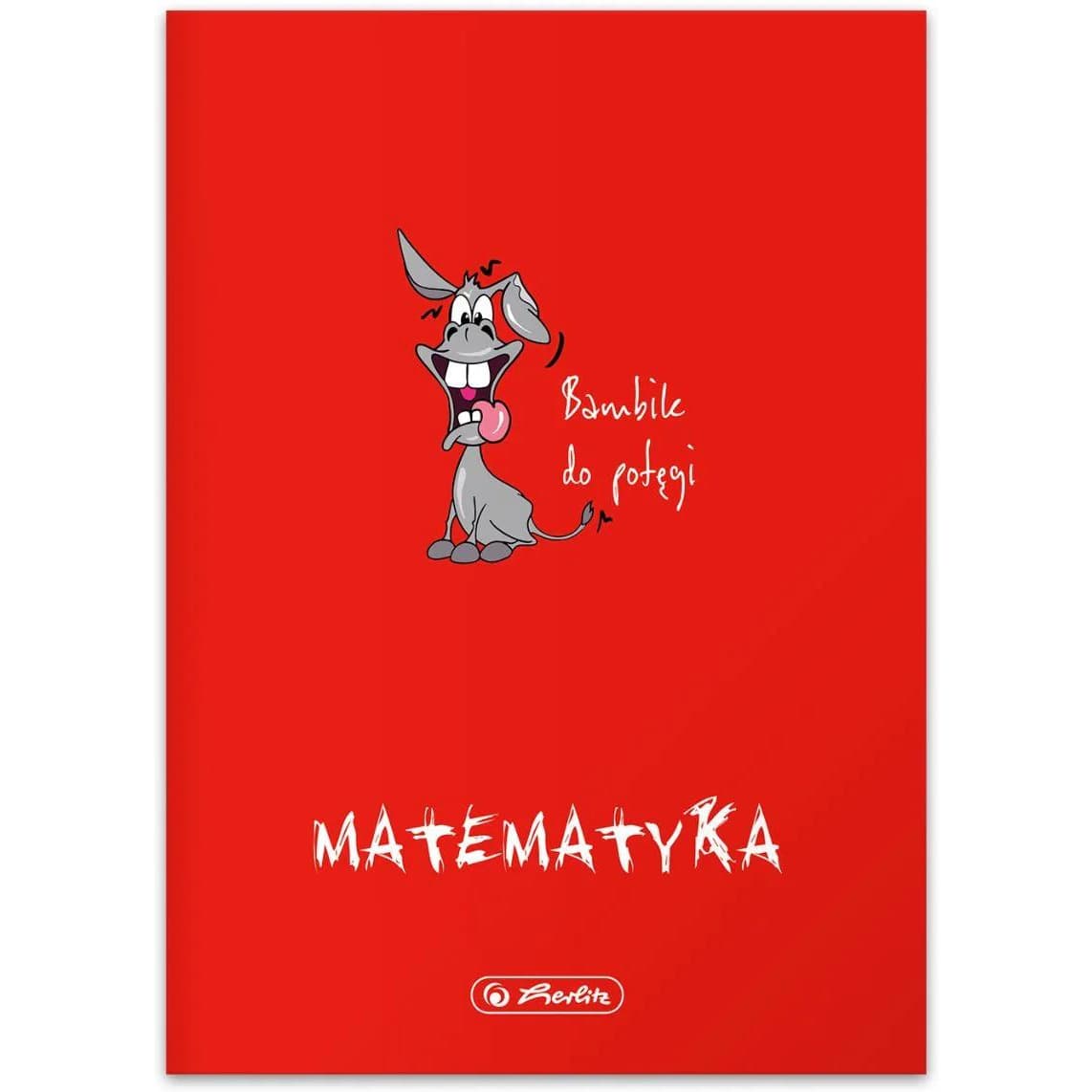 Zeszyt szkolny przedmiotowy A5 60 kartek w kratkę 70g MATEMATYKA 400197975 HERLITZ