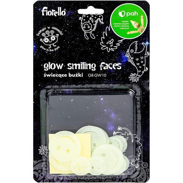 Ozdoby fluorescencyjne BUŹKI miks 25szt. GR-GW10 170-2806 FIORELLO