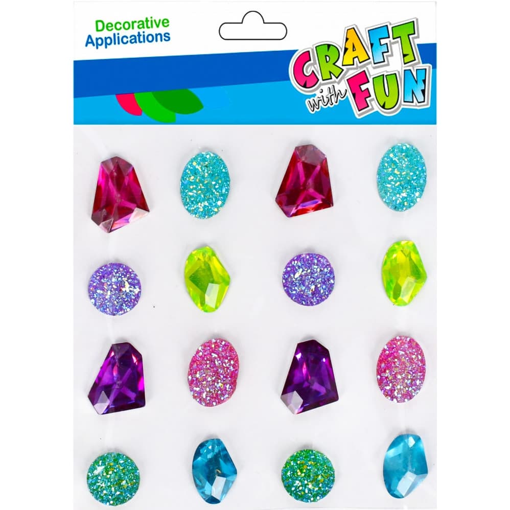 Kryształki samoprzylepne SZLACHETNE (16 szt) 501437 CRAFT WITH FUN